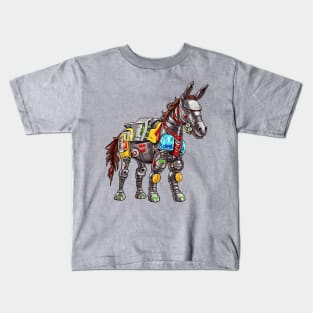 Robot Donkey Kids T-Shirt